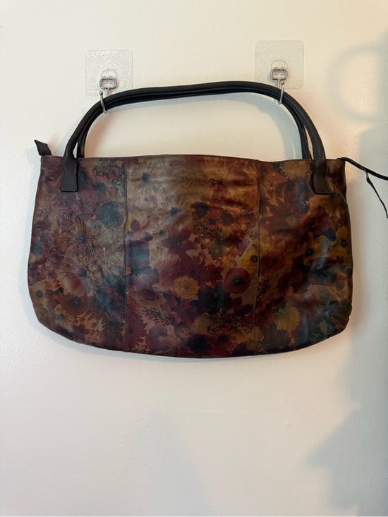 Maurizio Taiuti Handbags - Maurizio Taiuti Floral Leather Shoulder Bag - Brown Multi